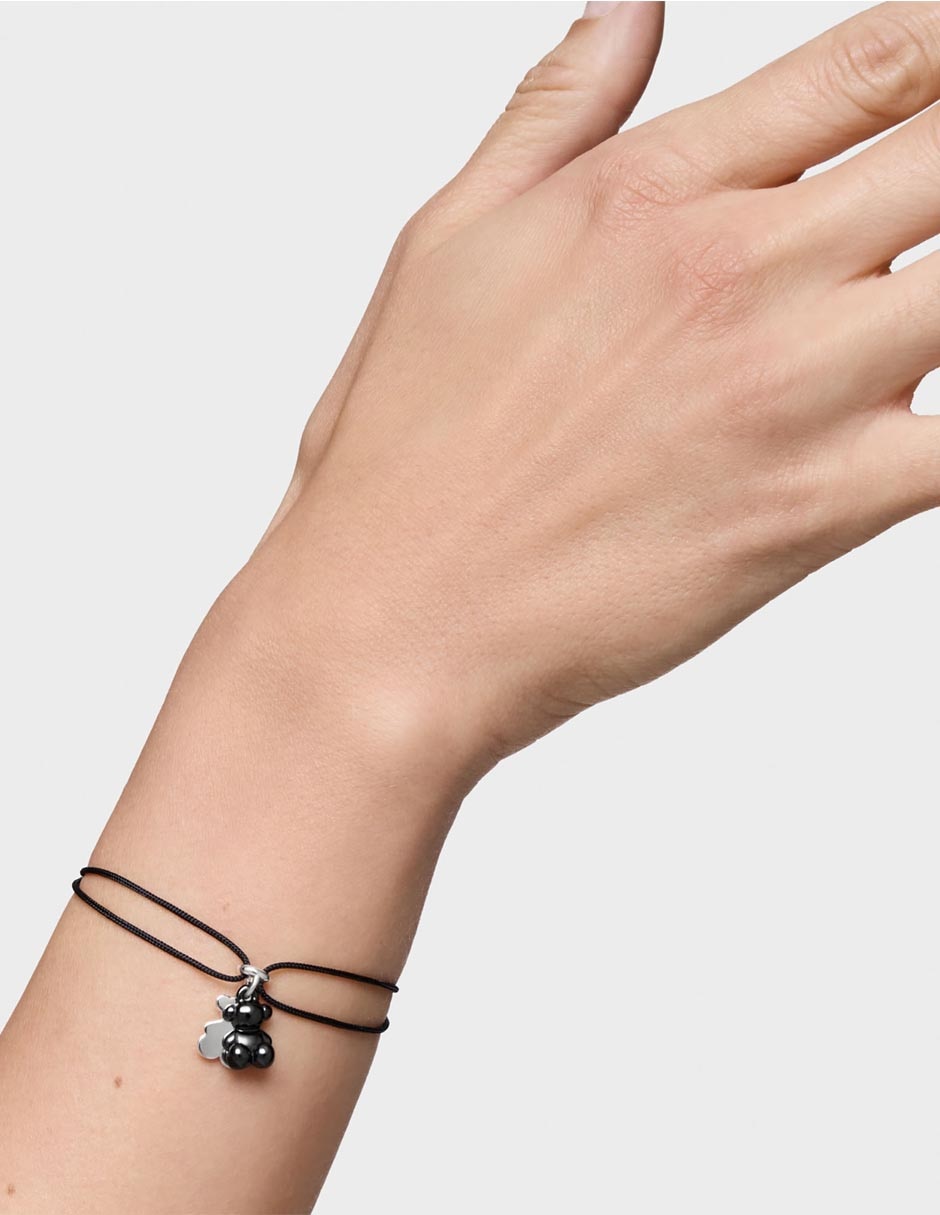 Pulsera de plata con cerámica P 925 Bold Bear con acabado brillante 7