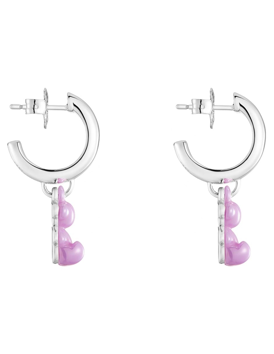 Aros de oso Bold Bear de plata P 925 con acabado brillante 2