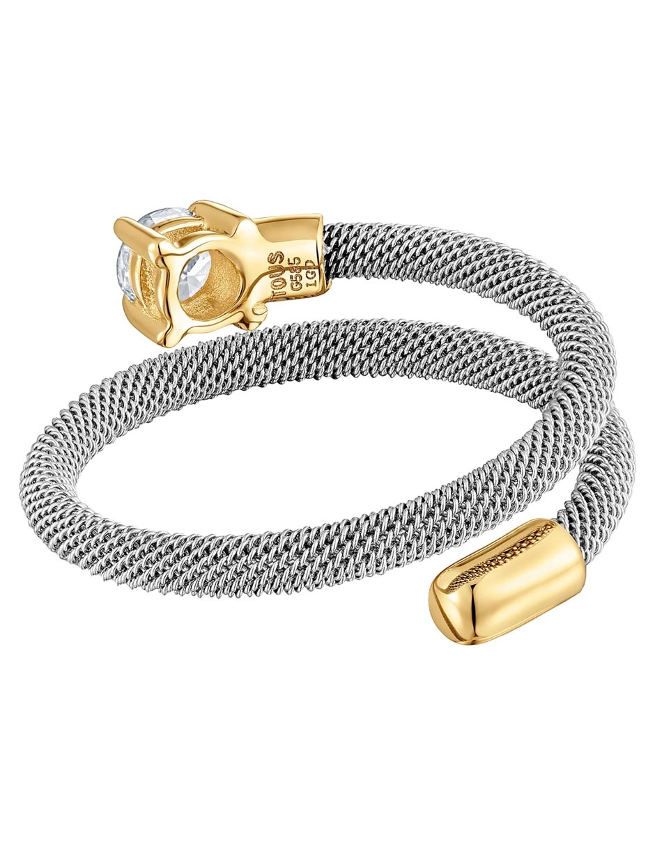 Anillo Mesh LGD 14 k de oro diamante brillante 3