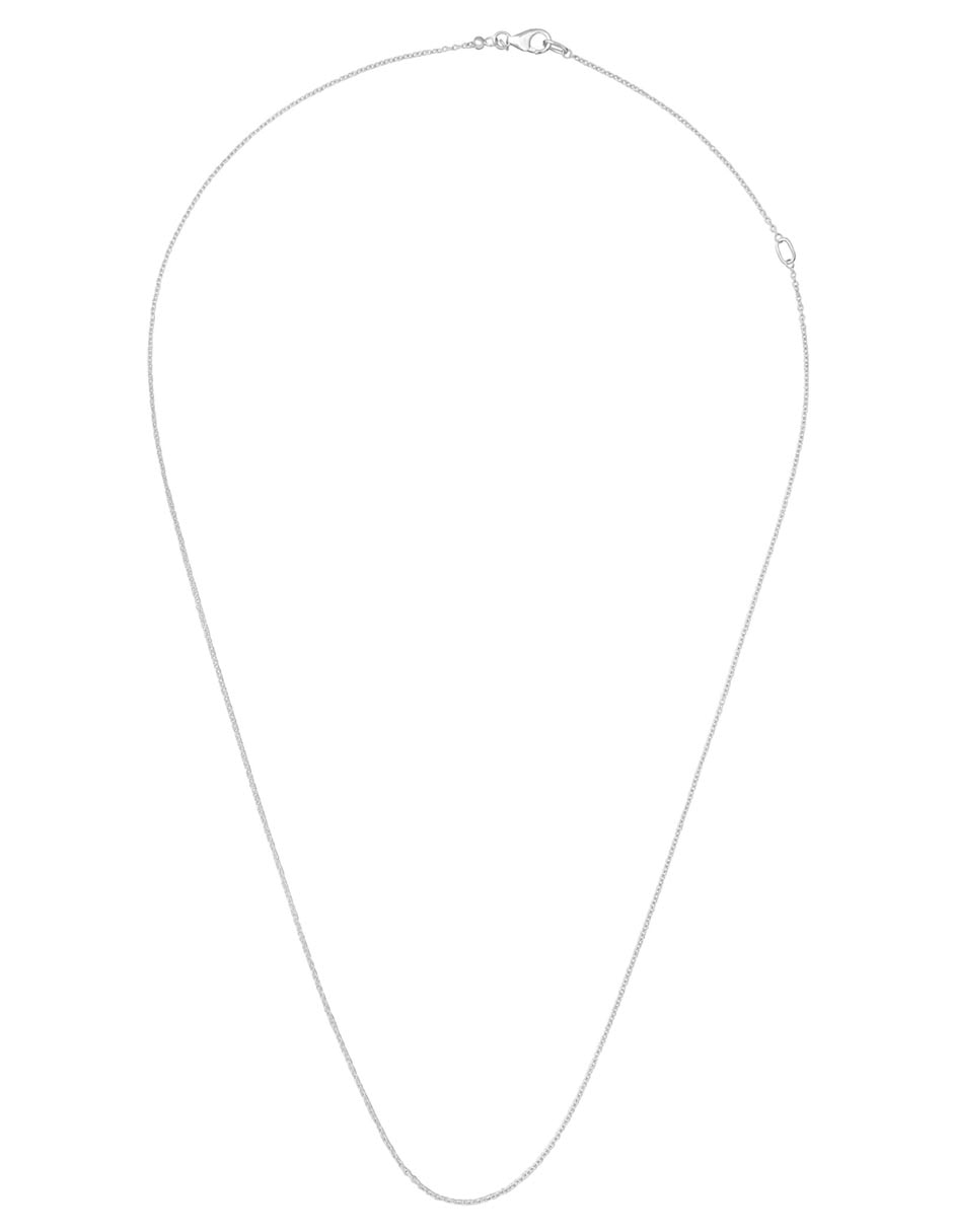 Collar de oro blanco 14 k 2