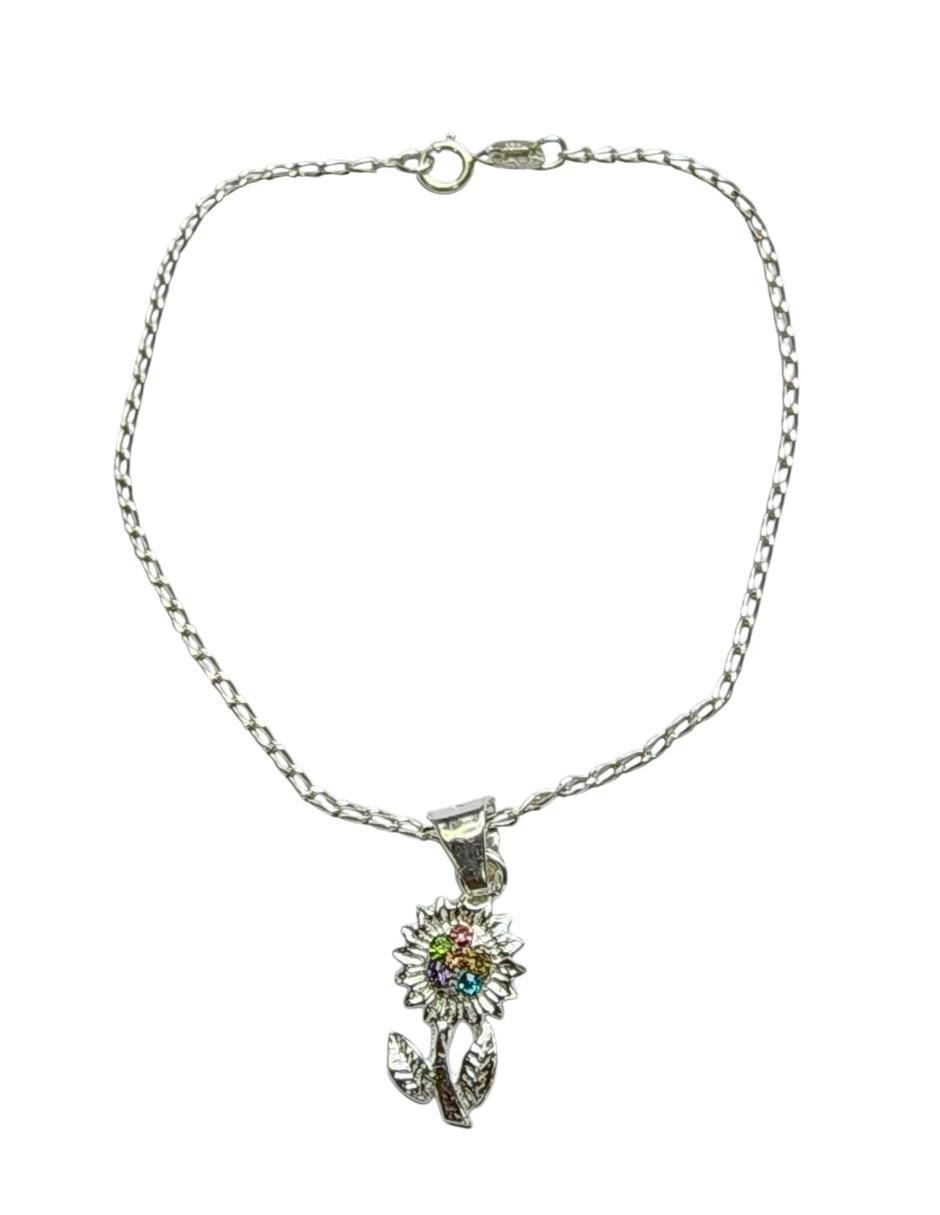 Pulsera de plata con zirconia P 925 con acabado brillante Pulsera de plata con zirconia P 925 con acabado brillante