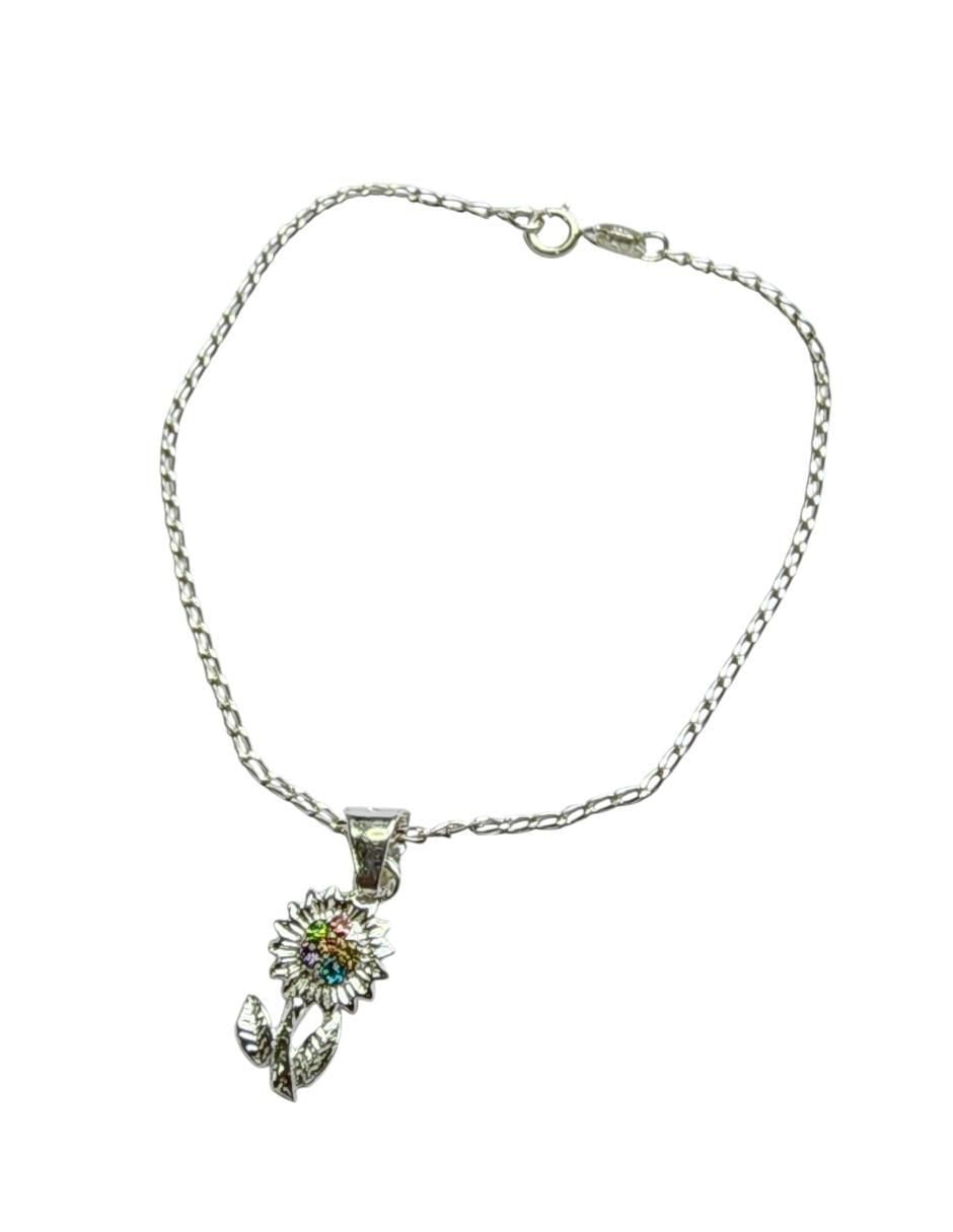 Pulsera de plata con zirconia P 925 con acabado brillante 2