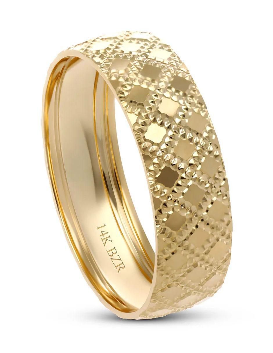 Argolla de oro amarillo 14 k 2