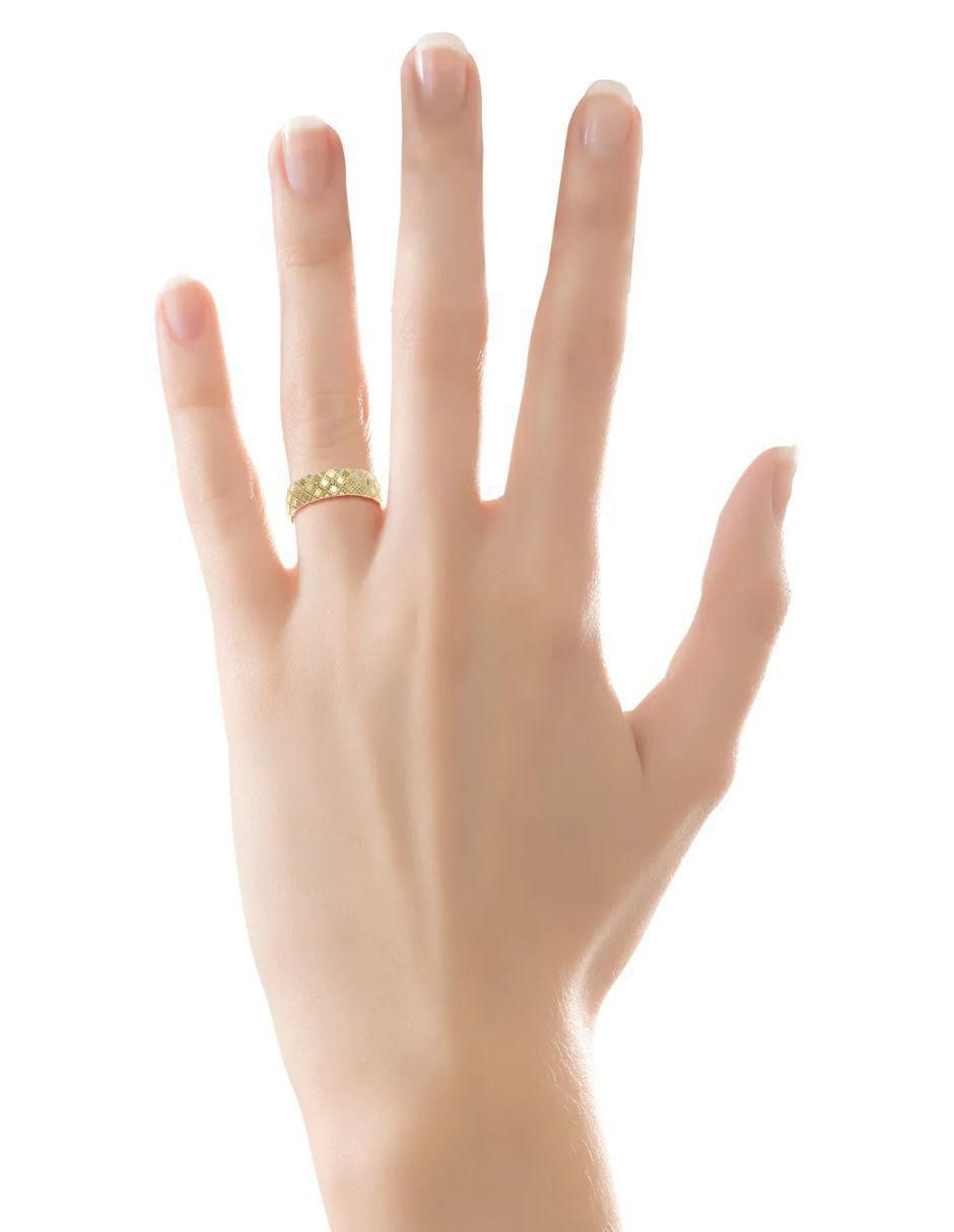 Argolla de oro amarillo 14 k 4