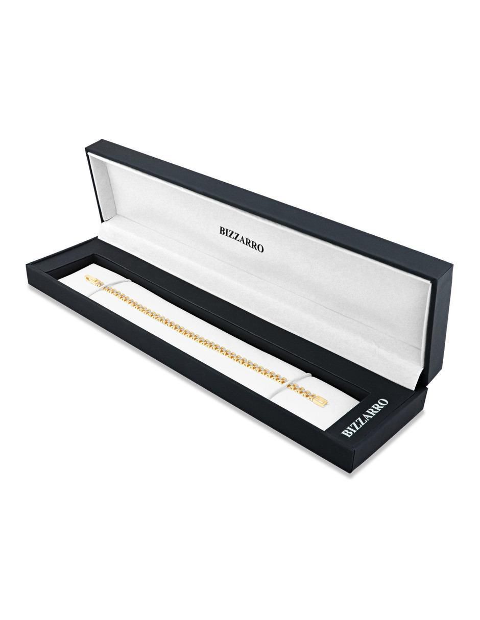 Pulsera de oro amarillo 14 k acabado brillante 4