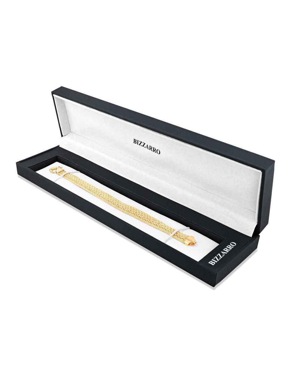 Pulsera de oro amarillo 14 k acabado brillante 4