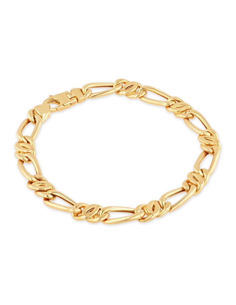 Pulsera de oro amarillo 14 k acabado brillante 2