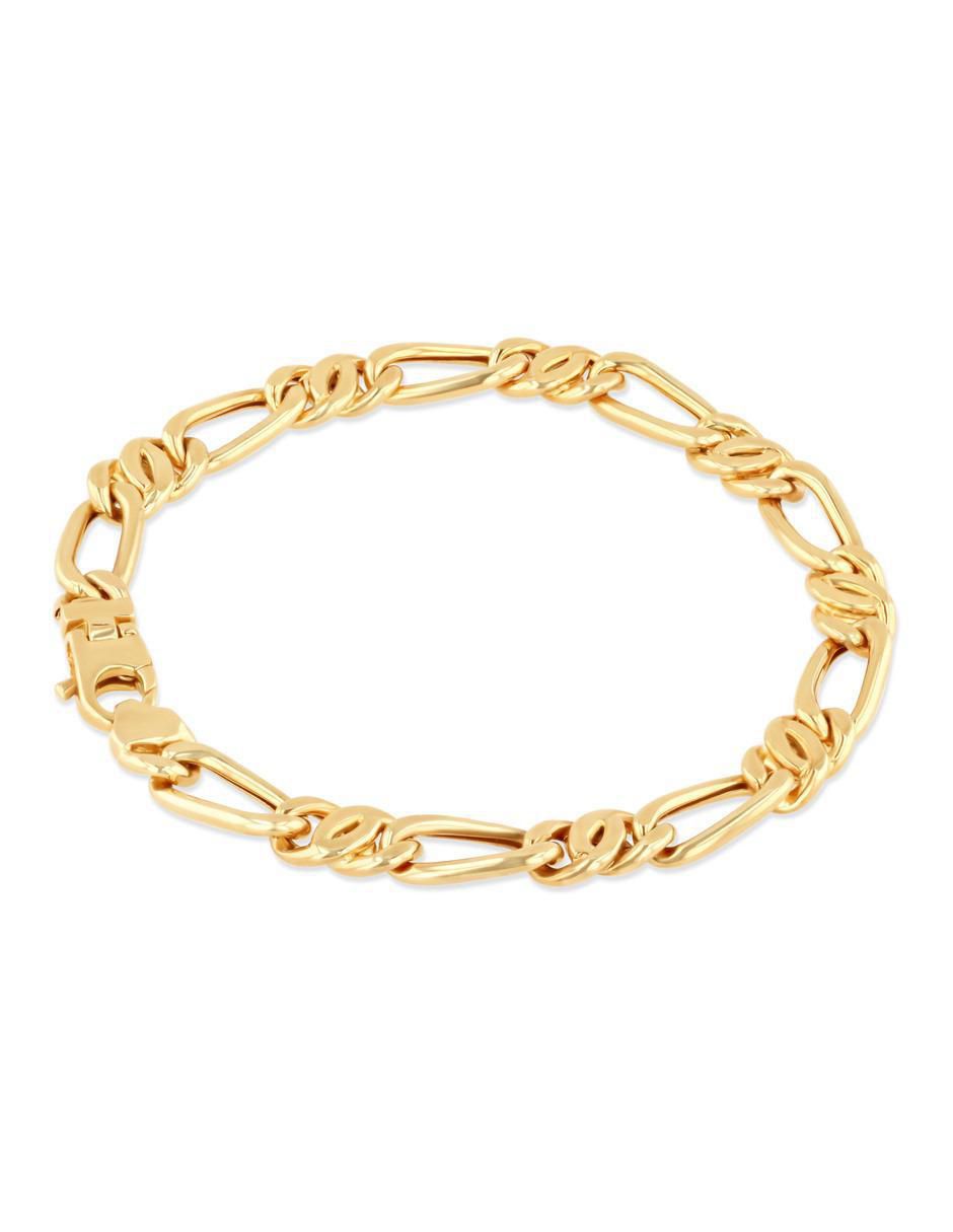 Pulsera de oro amarillo 14 k acabado brillante 3