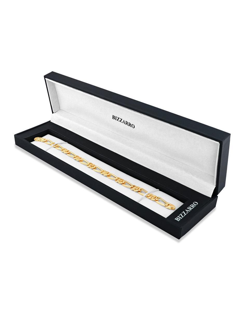 Pulsera de oro amarillo 14 k acabado brillante 4