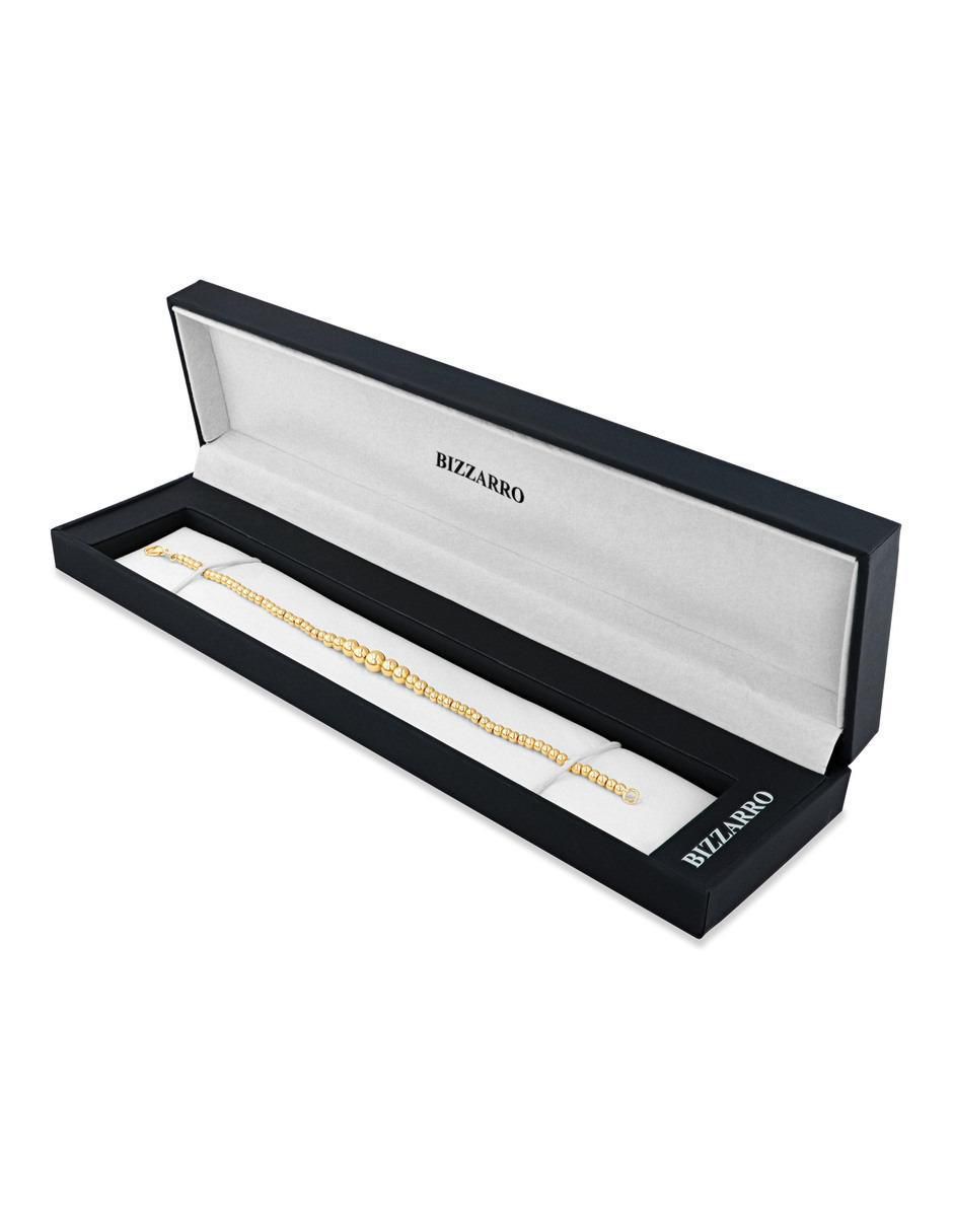 Pulsera de oro amarillo 14 k acabado brillante 4