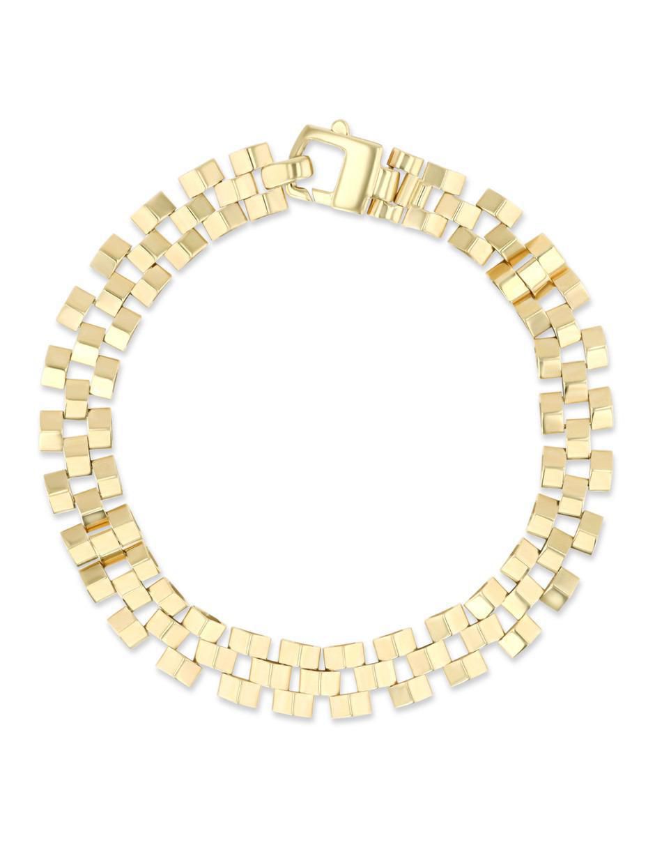 Pulsera de oro amarillo 14 k acabado brillante Pulsera de oro amarillo 14 k acabado brillante