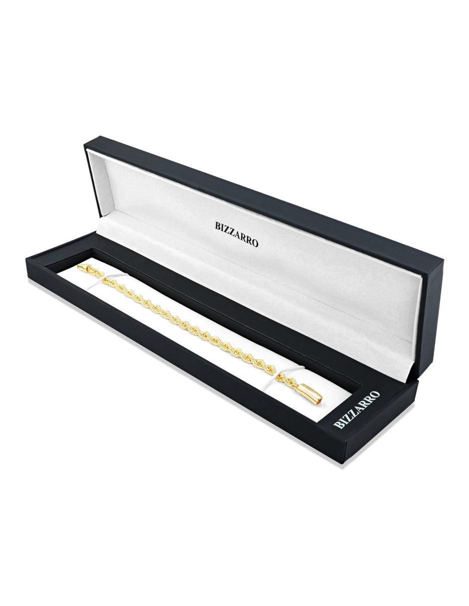 Pulsera de oro amarillo 14 k acabado brillante 4