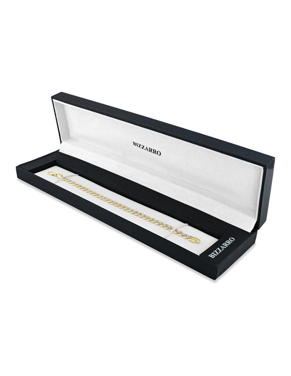 Pulsera de oro amarillo 14 k acabado brillante 4