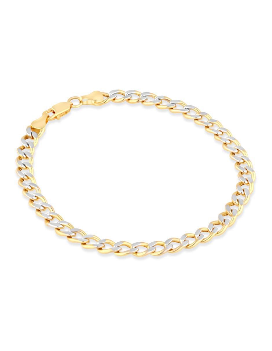 Pulsera de oro amarillo 14 k acabado brillante 2