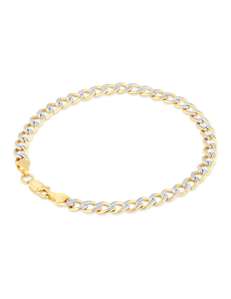 Pulsera de oro amarillo 14 k acabado brillante 3