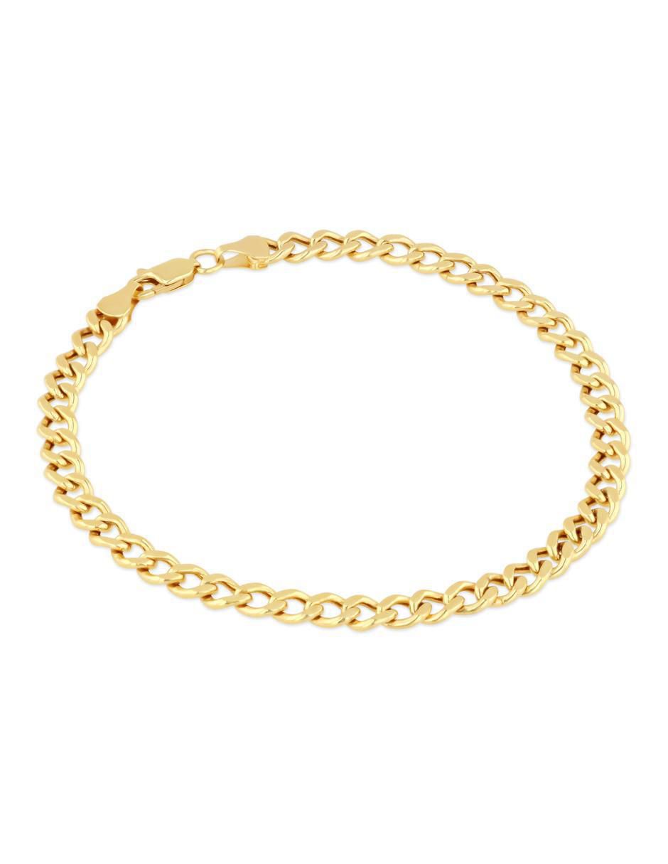 Pulsera de oro amarillo 14 k acabado brillante 2