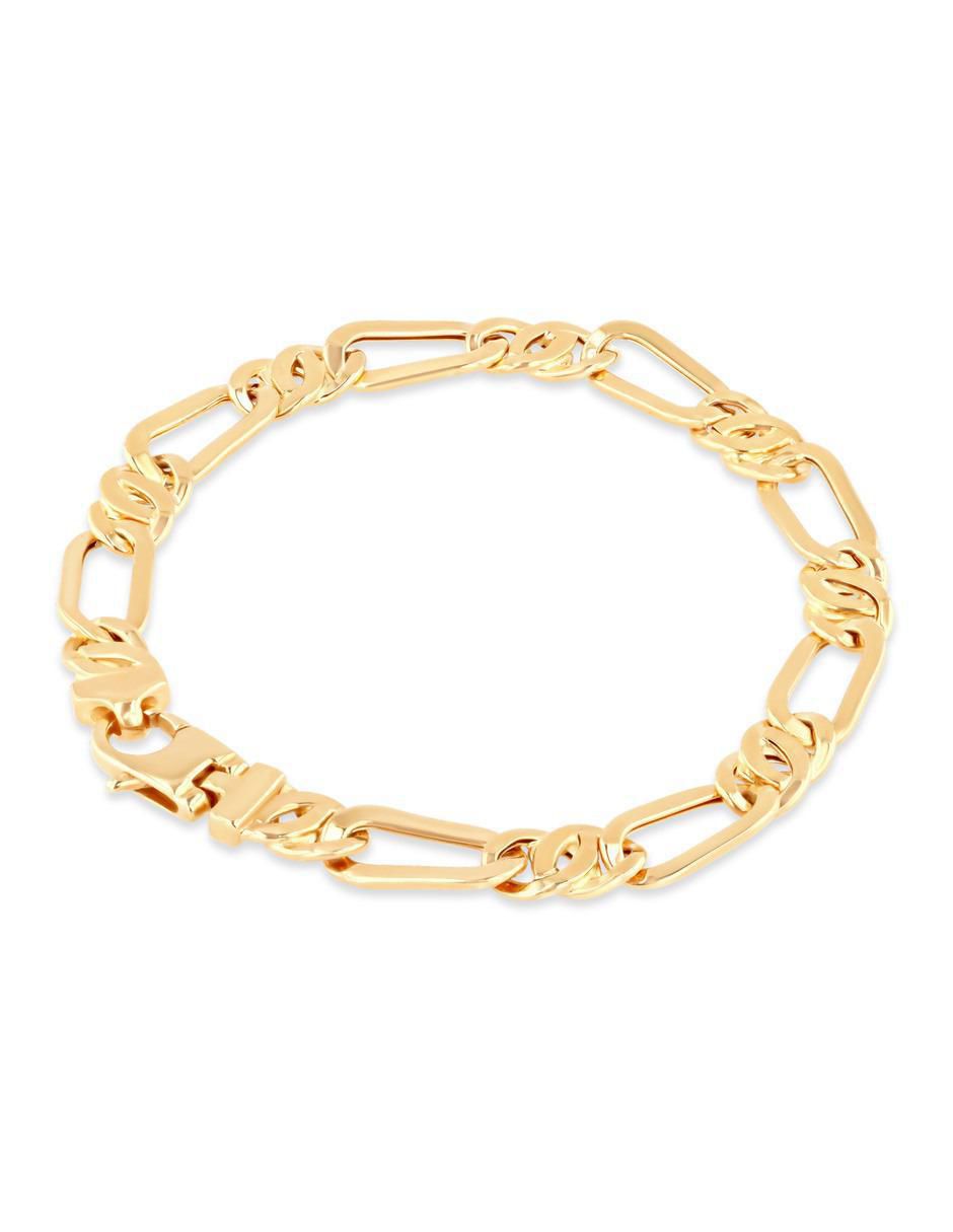Pulsera de oro amarillo 14 k acabado brillante 3