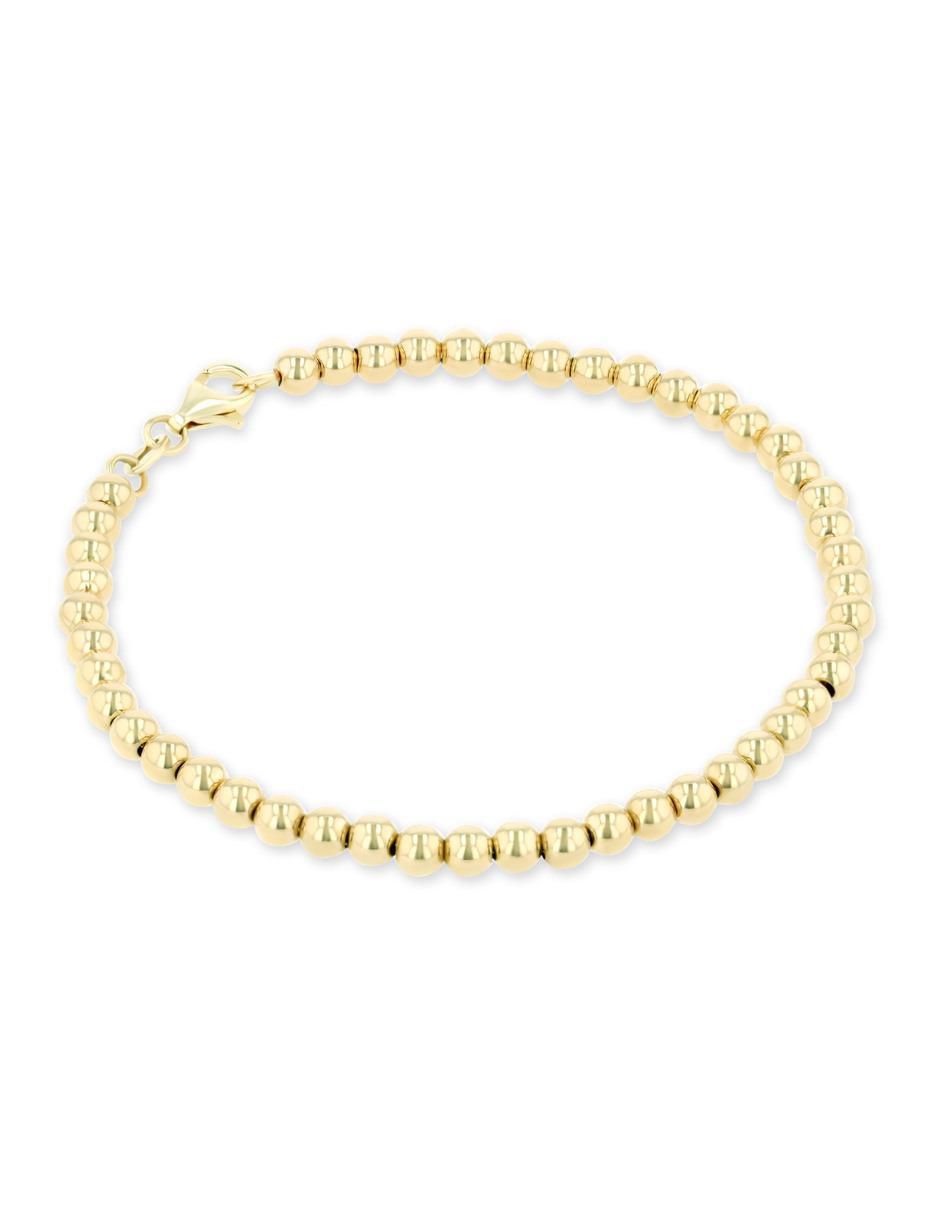 Pulsera de oro amarillo 14 k acabado brillante 2