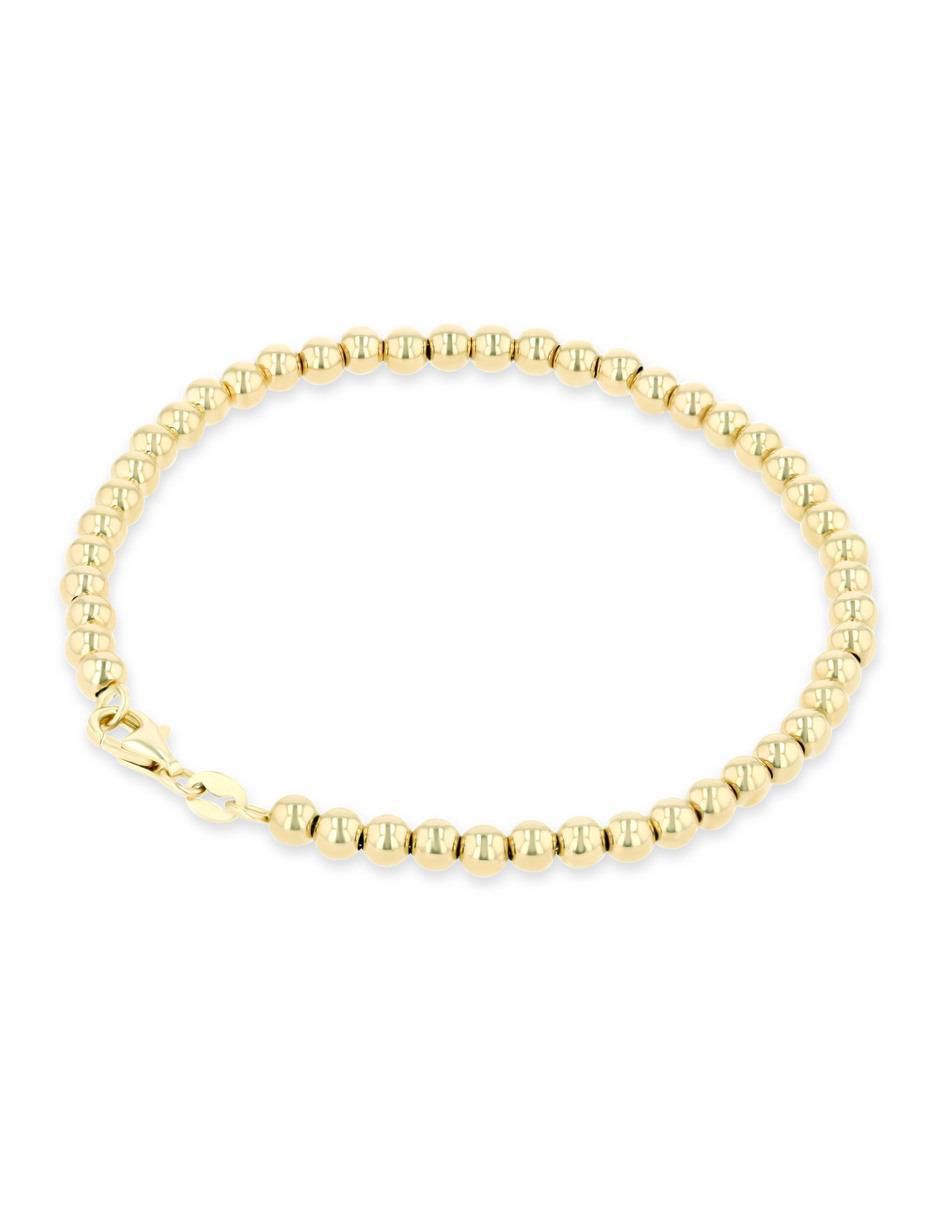 Pulsera de oro amarillo 14 k acabado brillante 3