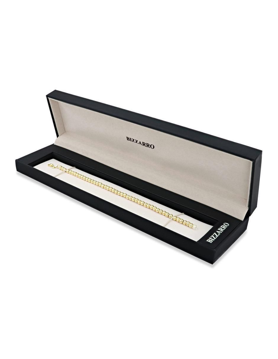 Pulsera de oro amarillo 14 k acabado brillante 4