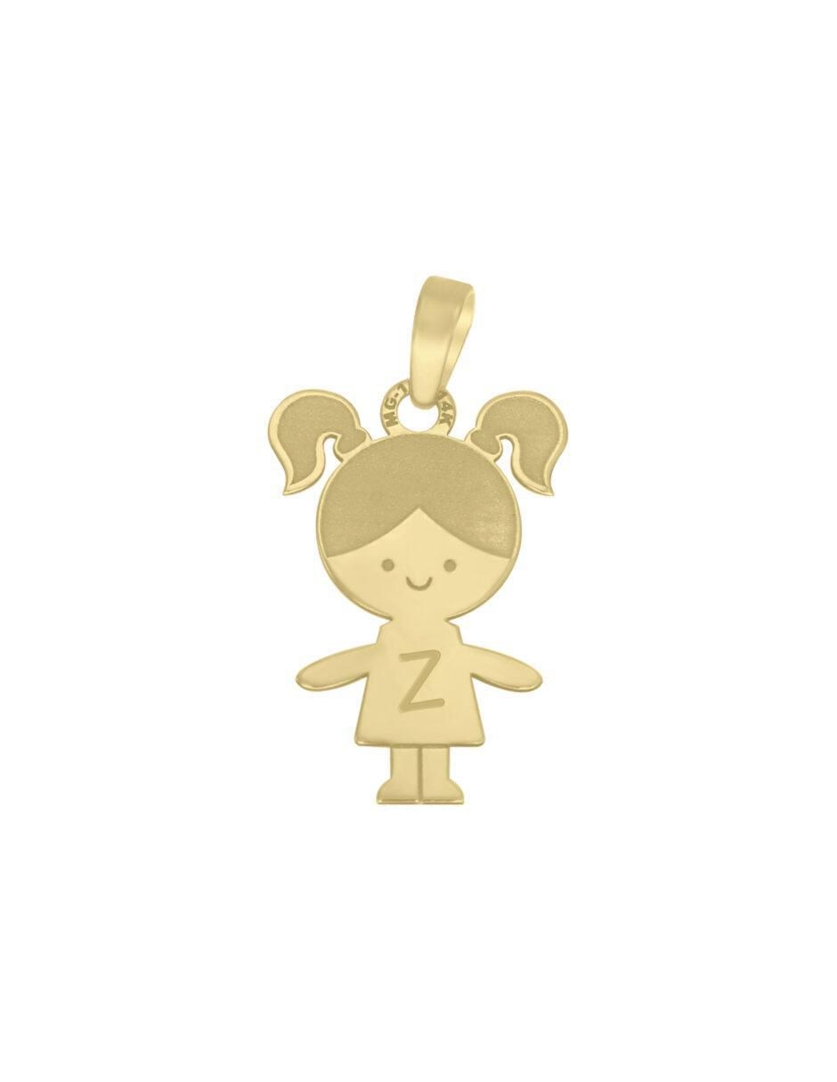 Dije de niña kind de oro amarillo 14 K