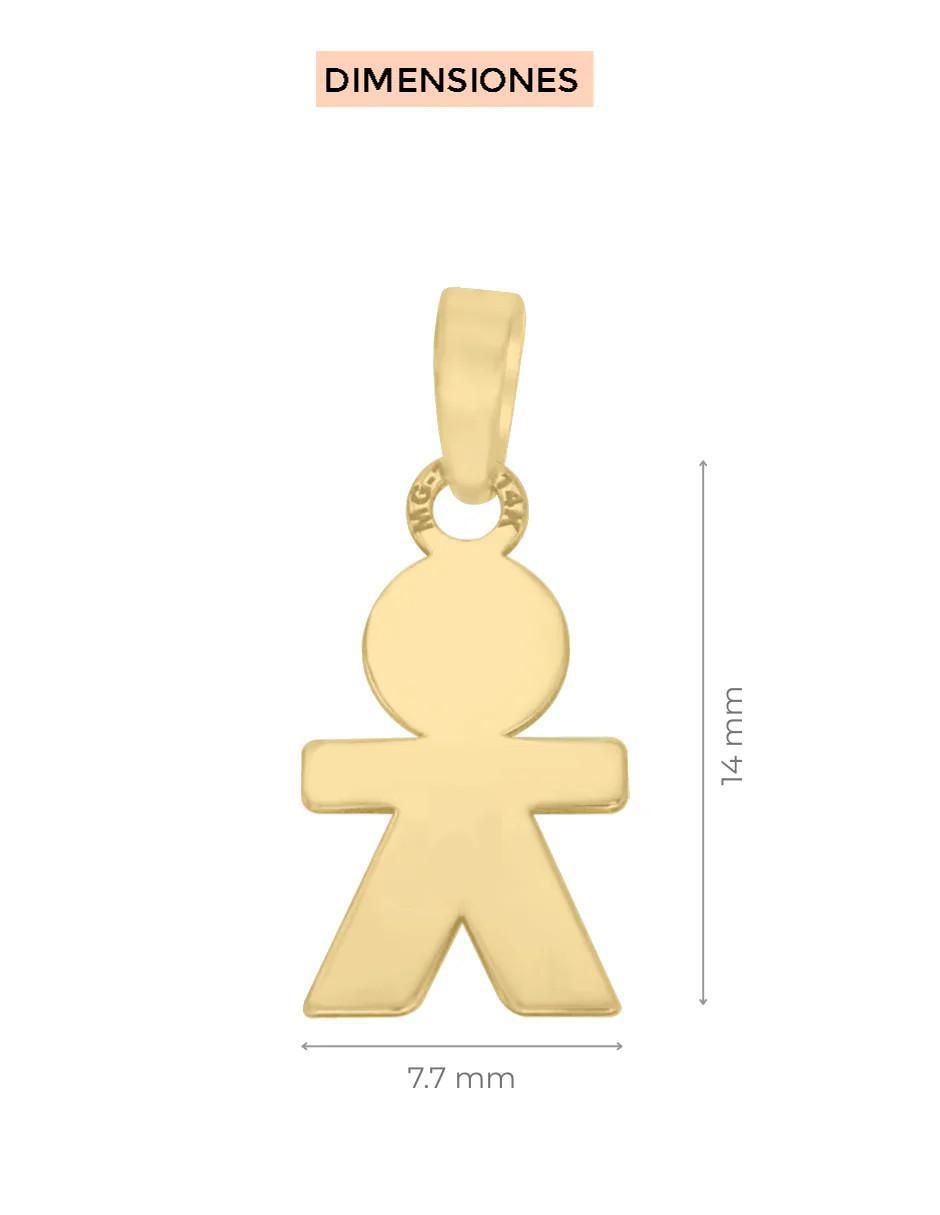 Dije de niño enfant de oro amarillo 14 K 2