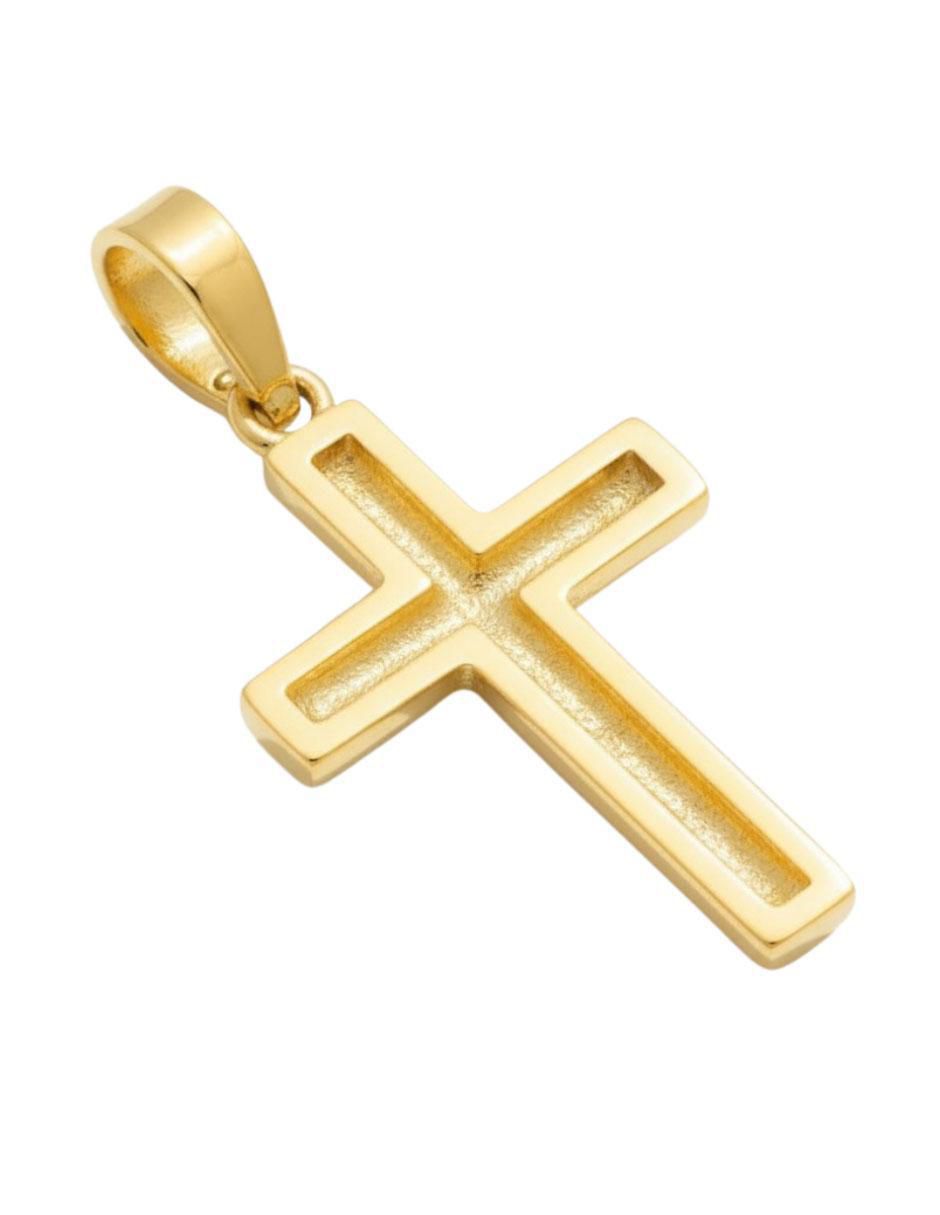 Dije de cruz de oro amarillo 10 K 2