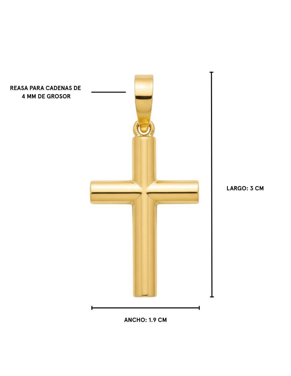 Dije de cruz de oro amarillo 10 K 4