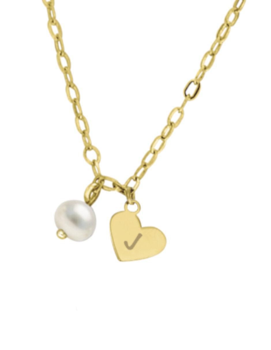 Gargantilla de corazón Ilse de oro 14 K