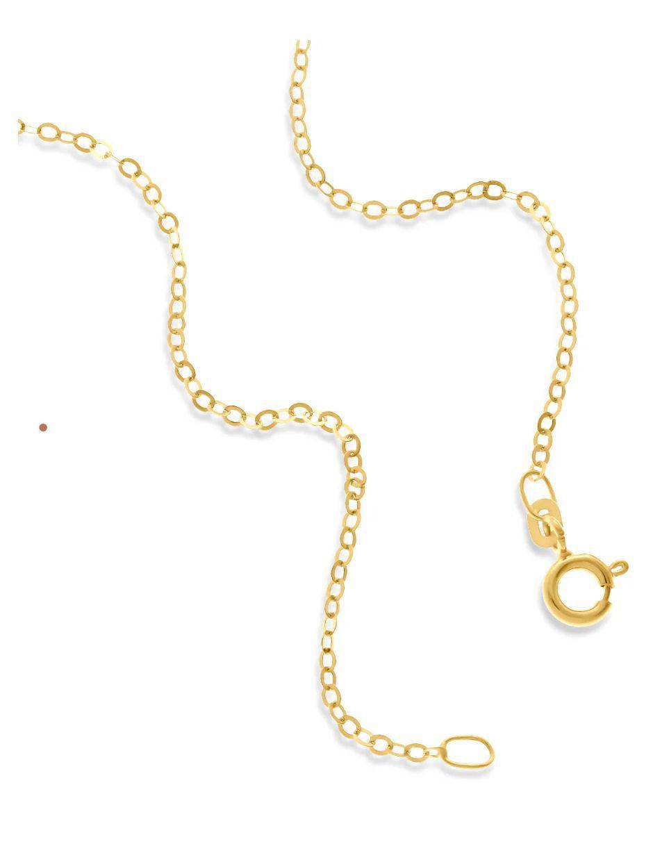 Collar con dije Jesucristo de cruz de oro amarillo 14 K