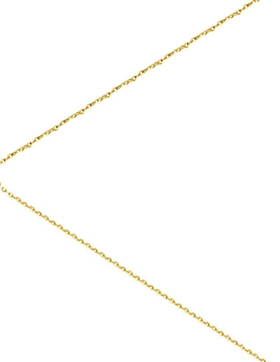 Collar con dije de corazón de oro amarillo 14 K 3
