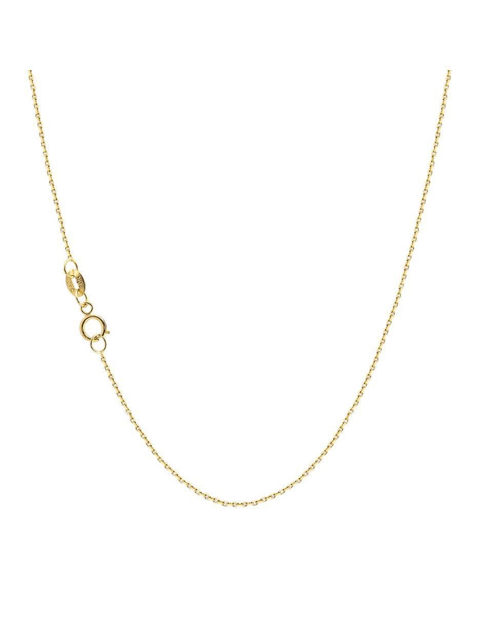 Collar con dije de cruz de oro 10 K 3