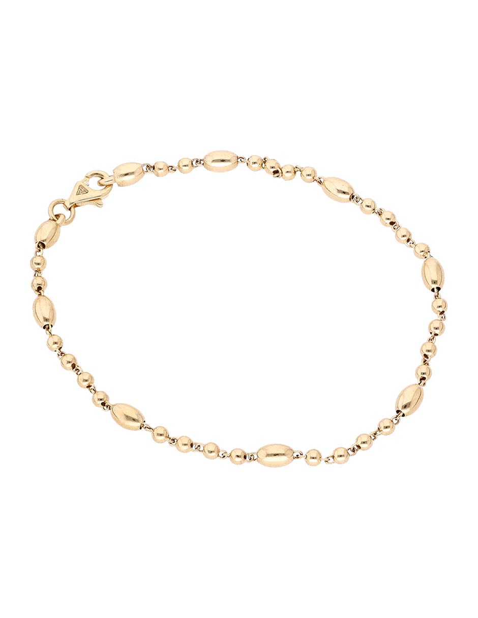 Pulsera de oro 14 k acabado brillante