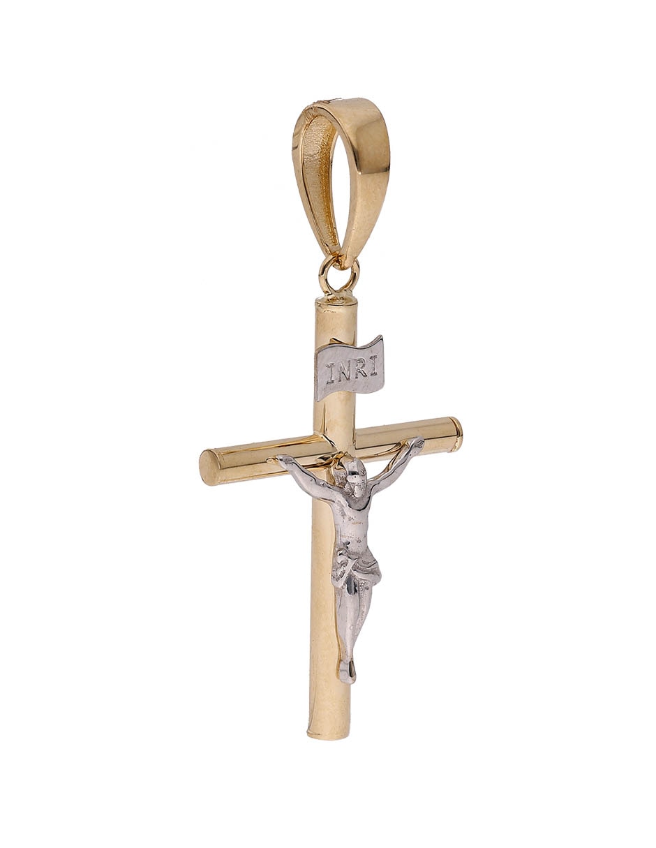 Dije de cruz de oro 14 k 3