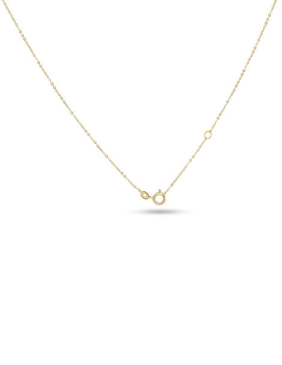 Collar con dije de cruz de oro amarillo 14 k 3