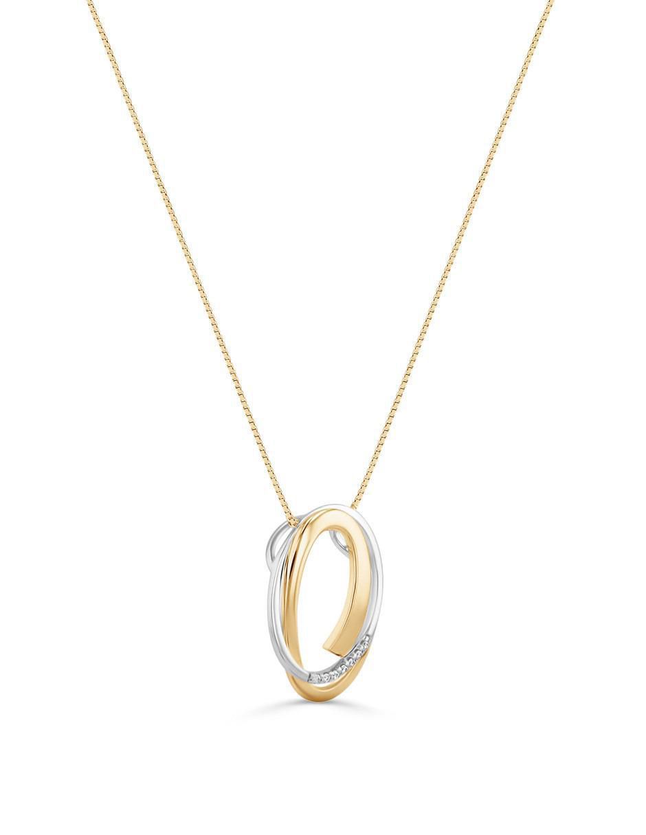 Collar con dije de oro amarillo 14 k