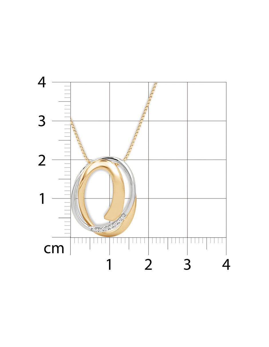 Collar con dije de oro amarillo 14 k