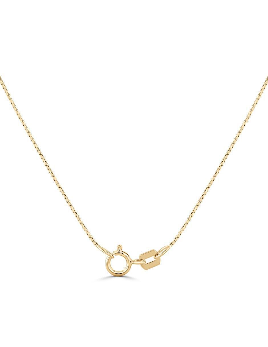 Collar con dije de oro amarillo 14 k