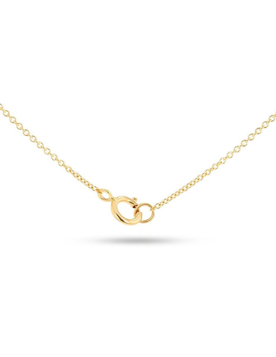 Collar con dije de corazón de oro amarillo 14 k 3