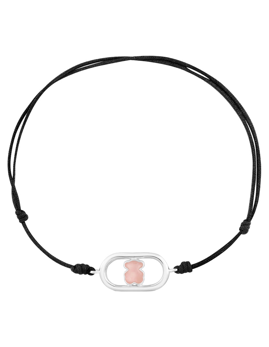 Pulsera con cuarzo rosa P 925 Camille acabado brillante