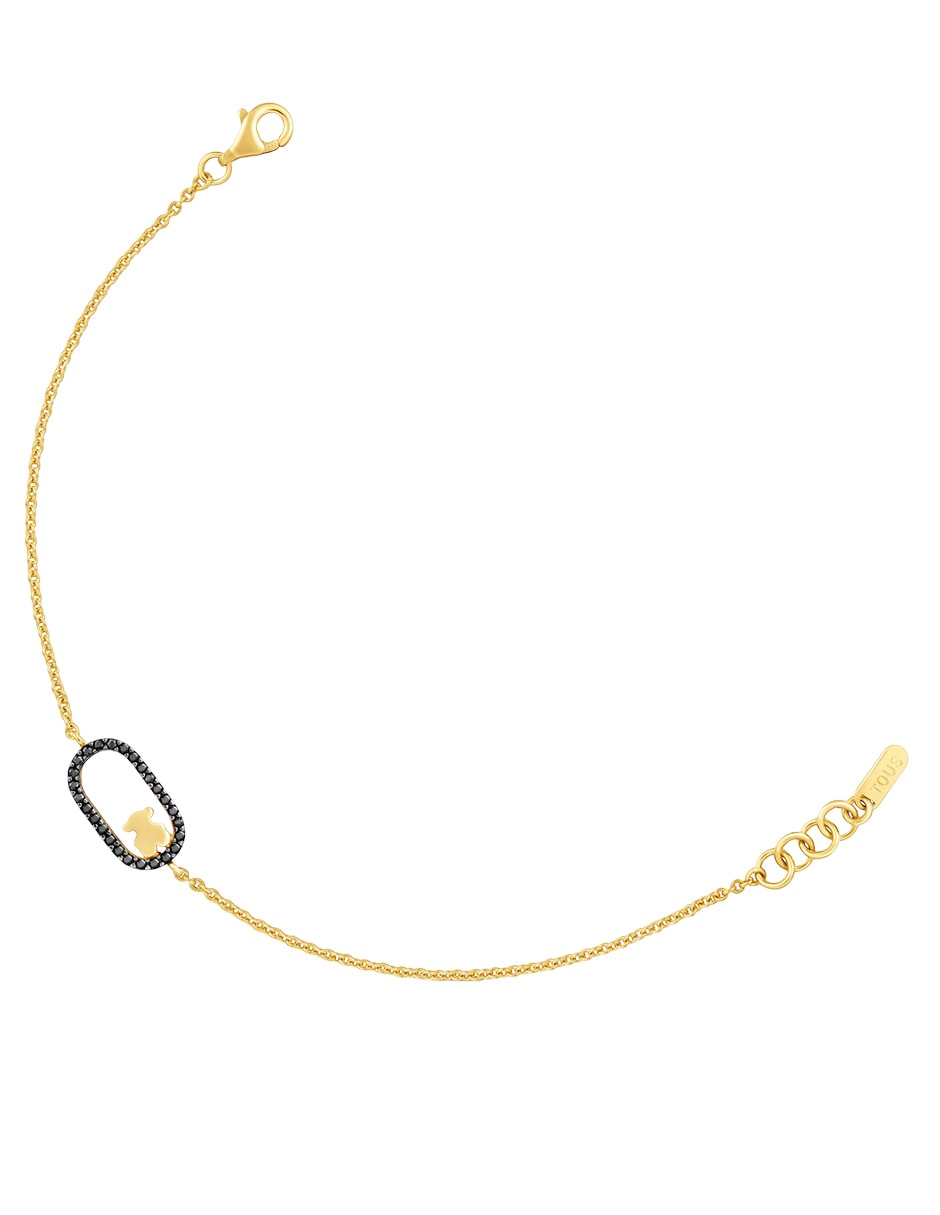 Pulsera de plata con espinela P 925 Camille acabado baño de oro 2