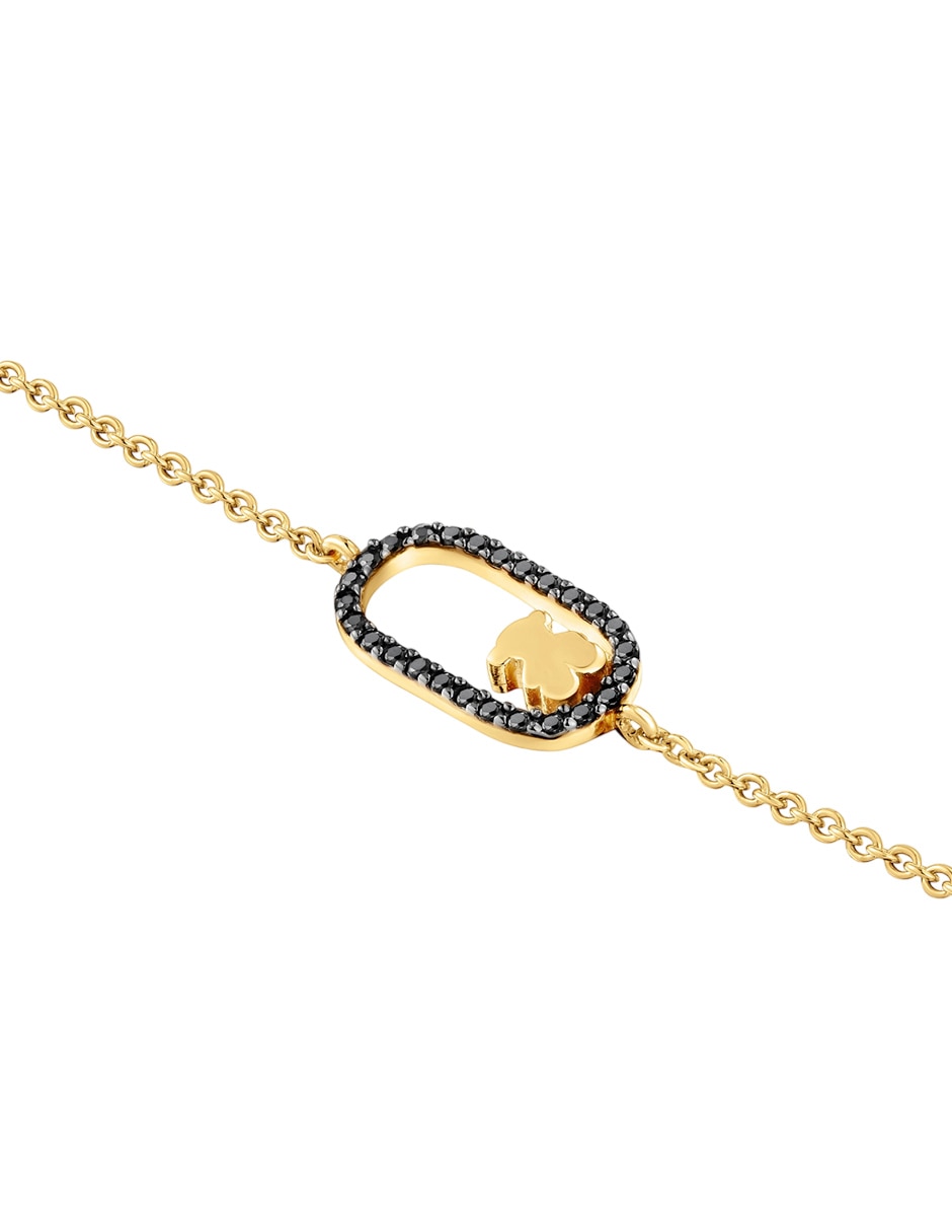 Pulsera de plata con espinela P 925 Camille acabado baño de oro 3