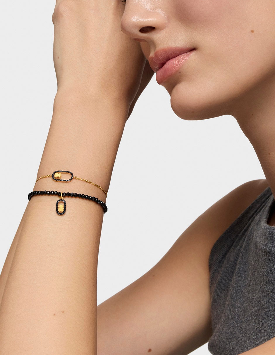 Pulsera de plata con espinela P 925 Camille acabado baño de oro 5
