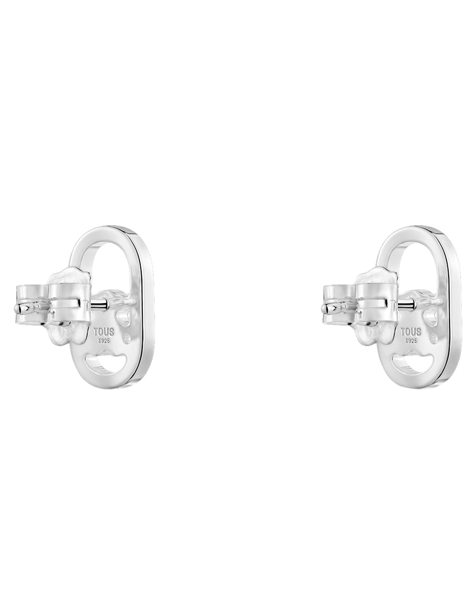 Broqueles de oso Camille de plata p 925 con acabado brillante 3