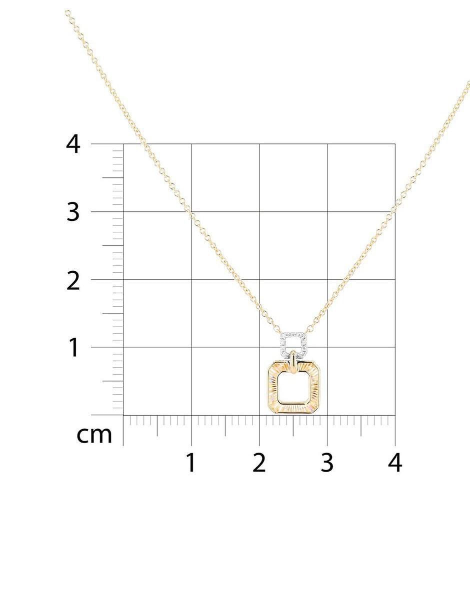 Gargantilla cuadrada de oro amarillo 14 k 5