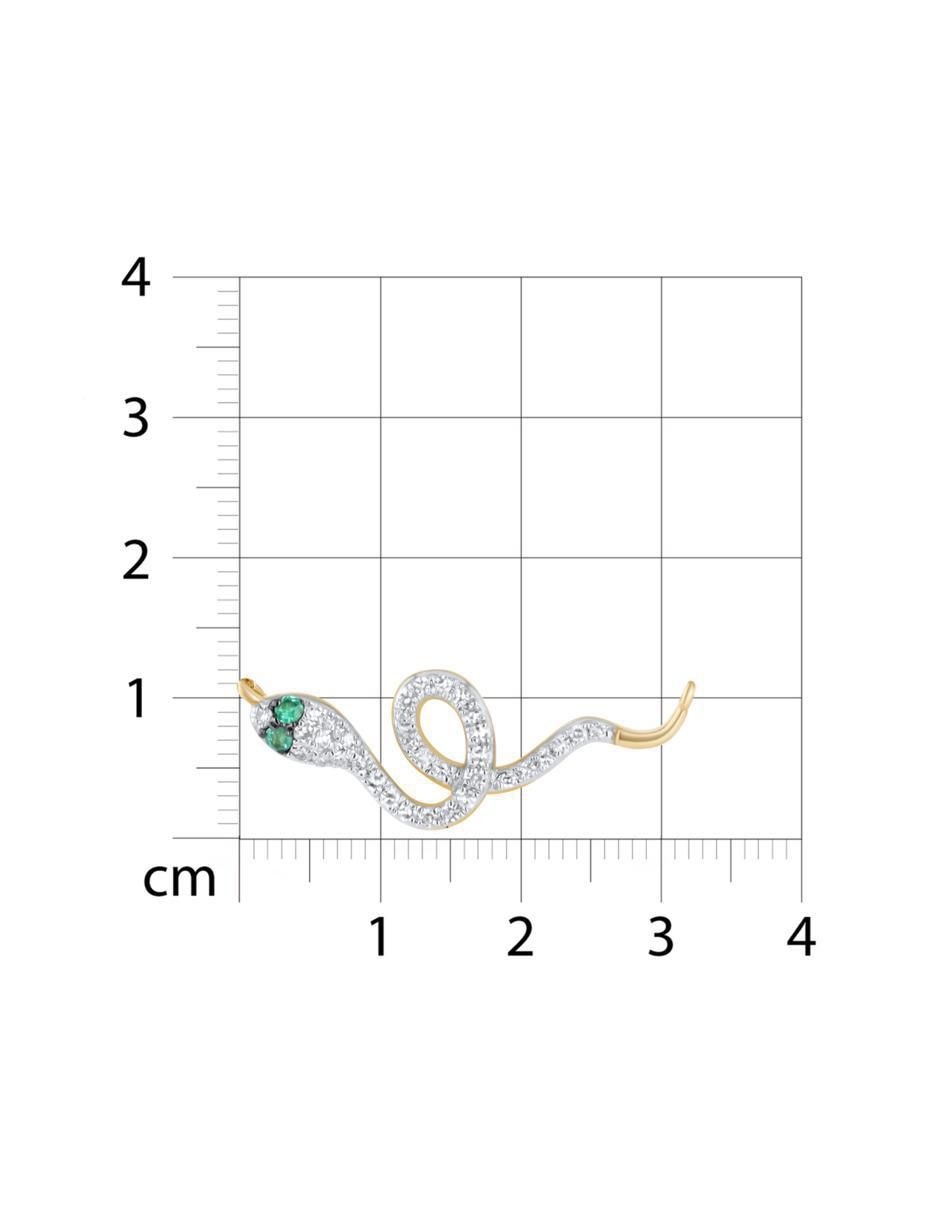 Gargantilla de serpiente de oro amarillo 14 k 5