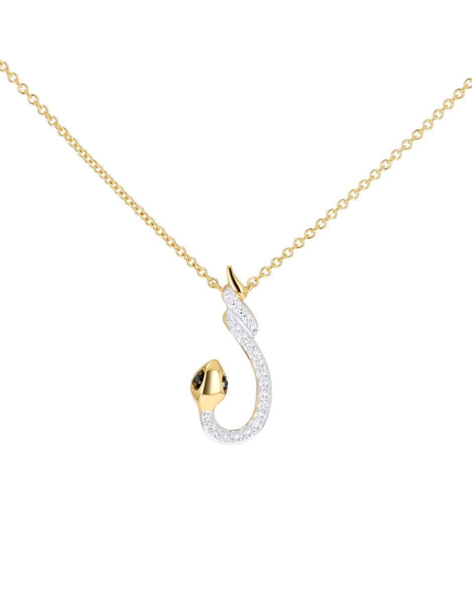 Gargantilla de serpiente de oro amarillo 10 k