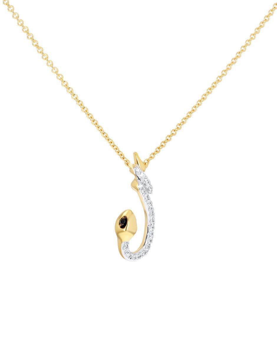 Gargantilla de serpiente de oro amarillo 10 k 2