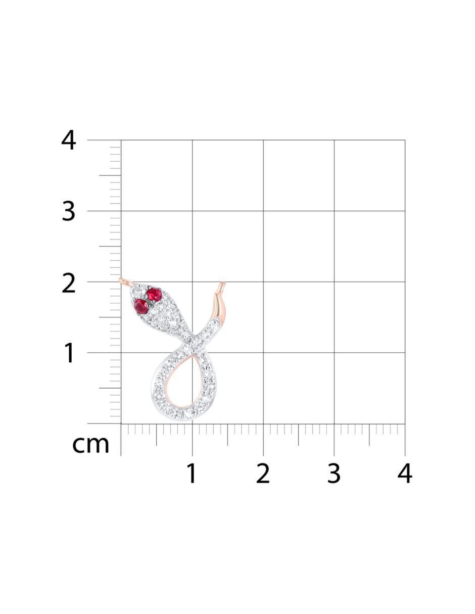 Gargantilla de serpiente de oro rosa 14 k 5