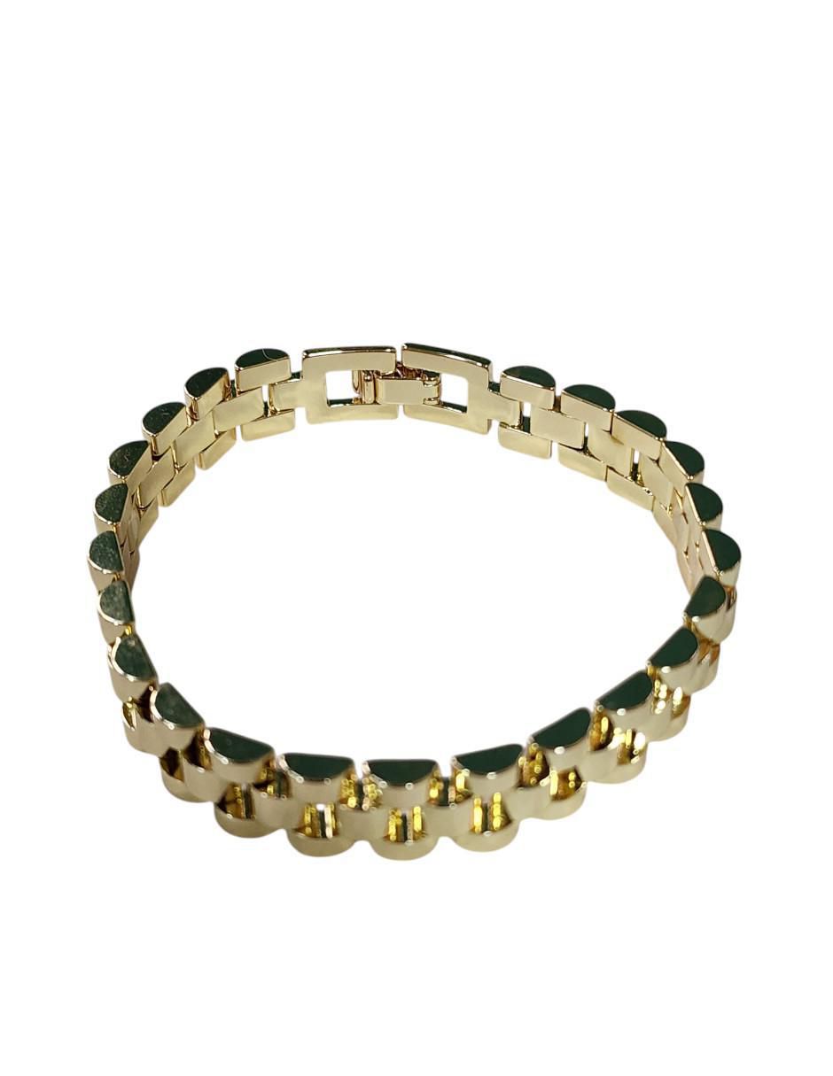 Pulsera de oro laminado 14 k acabado brillante 2